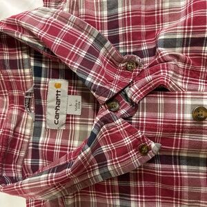 Carhartt Red Plaid Dress Shirt